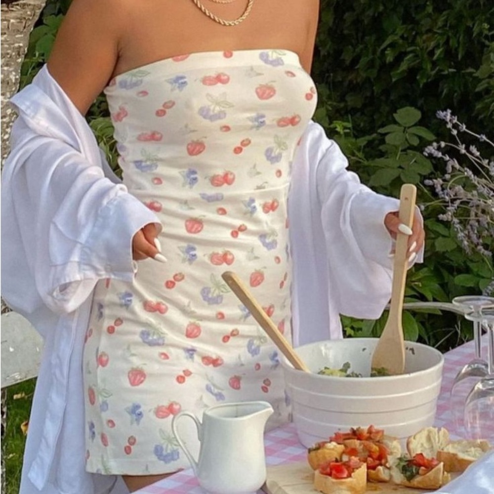 Djerf Ave summer berries tube dress